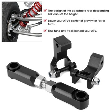 Комплект регулируемых понижающих тяг подходит для Yamaha Raptor 350 660