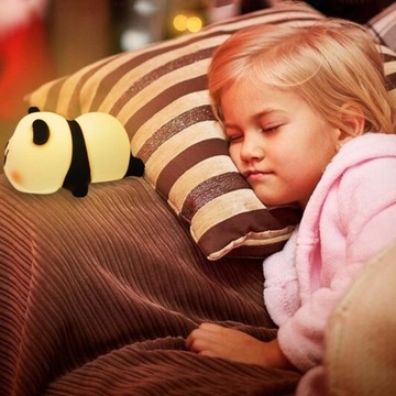 SILIKONOWA LAMPKA NOCNA PANDA, 3 TRYBY ŚWIECENIA, 1200 MAH