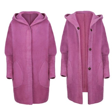 СВИТЕР АЛЬПАКА, ТЕПЛЫЙ, МИЛЫЙ, ШЕРСТЬ OVERSIZE, КАПЮШОН, РАЗНЫЕ ЦВЕТА