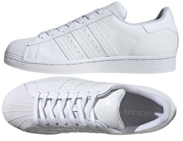 Buty sneakersy białe Adidas Superstar SKÓRA MODNE EG4960 TENISÓWKI TRAMPKI