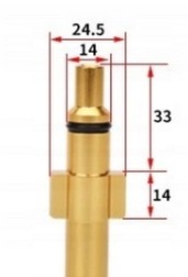 МЕТАЛЛИЧЕСКОЕ КОПЬЕ PARKSIDE 15 СМ С ЦВЕТНЫМИ НАСАДКАМИ