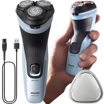 АККУМУЛЯТОРНАЯ БРИТЬВА БРИТВА ДЛЯ БОРОДЫ PHILIPS 2IN1 ТРИМЕР