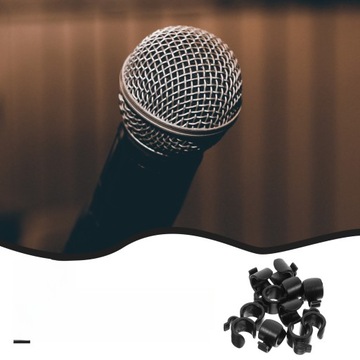 KLIPS DO MIKROFONU KABEL WYSIĘGNIK KLIPSY STATYWY GŁOŚNIKOWE 20 SZT