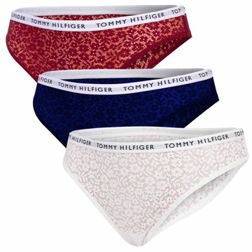 TOMMY HILFIGER BIKINI DAMSKIE MAJTKI 3P r.S