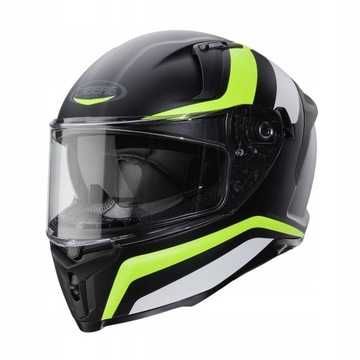KASK CABERG AVALON BLAST BLACK WHITE YELLOW CZARNY ŻÓŁTY MAT rozmiar XL