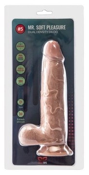 Dildo penis na przyssawce - ARGUS #5 MR SOFT PLEASURE 24,5cm