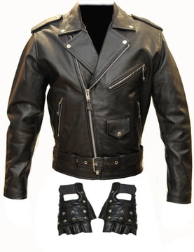 RAMONESKA KURTKA MOTOCYKLOWA SKÓRZANA 5XL +GRATIS
