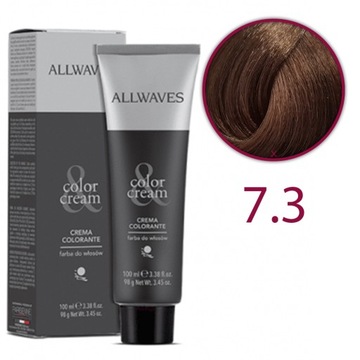 ALLWAVES PROFESJONALNA FARBA DO WŁOSÓW 7.3 100ml