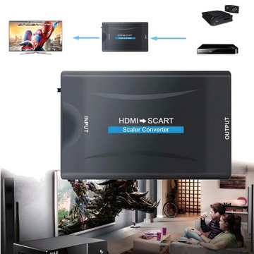 АДАПТЕР-ПРЕОБРАЗОВАТЕЛЬ HDMI В SCART AV EURO FULL HD