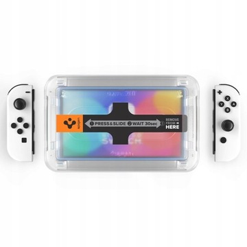 Закаленное стекло Spigen для Nintendo Switch Oled