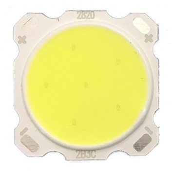 LED COB 3W 9-12V Biała Zimna 6500K