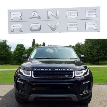 Эмблема с надписью RANGE ROVER SILVER Matt Quality 1