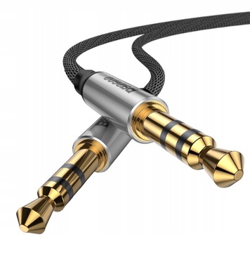 BASEUS KABEL MINI JACK 3.5MM WTYK AUX PRZEWÓD AUDIO DO AUTA 100CM 1M