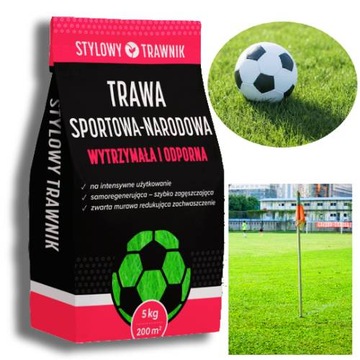 TRAWA SPORTOWA BOISKOWA SAMO ZAGĘSZCZAJĄCA 5kg MURAWA SZYBKO ROSNĄCA NASION