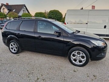 Ford Focus II Kombi 1.6 Duratec 100KM 2010 Ford Focus Lift Sliczny czarny 1.6 benzyna 213 tys km bezwypadkowy z Niemi, zdjęcie 10