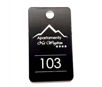 Брелоки для гардеробных брелок ДВУХСТОРОННИЕ ЦИФРЫ 6х3 см 10 шт.