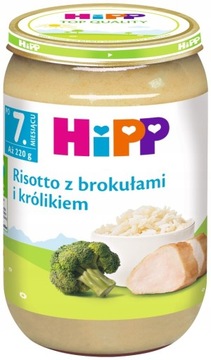 HiPP risotto brokuły z królikiem obiadek 7m+ 220 g
