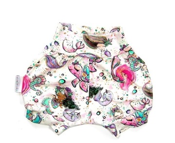 KRÓTKIE SPODENKI NA LATO BLOOMERSY onesize M 86, 92, 98, 104 syrenki
