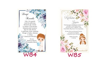 Biblia prezent podraunek pamiątka I Komunia nadruk wklejka personalizowana