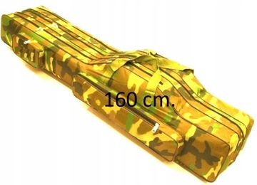POKROWIEC Na WĘDKI Kolor MORO CAMOU 3 + 2 komory 160 cm.