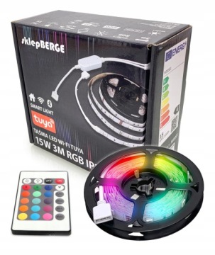 Светодиодная лента RGB с пультом дистанционного управления WiFi Bluetooth TUYA 3m 15W LED KIT