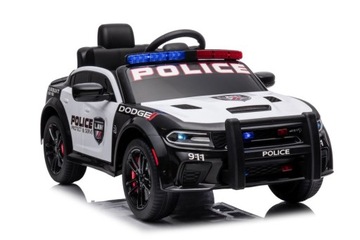 AUTO NA AKUMULATOR POLICYJNY BIAŁO- CZARNY