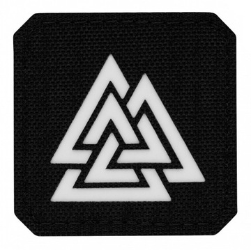 M-Tac naszywka Valknut Laser Cut Black/fluorescenc