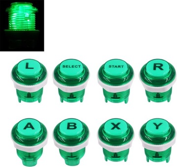 8 szt. Arcade Game LED Push Buttons with Cherry MX