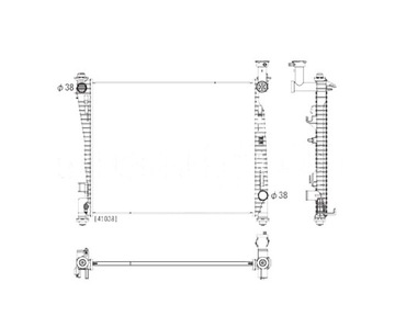 CHLADIČ JEEP GRAND CHEROKEE 11- 55038185AE