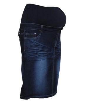ДЖИНСОВАЯ ЮБКА ДЛЯ МАТЕРИАЛОВ, ТЕМНО-СИНЯЯ, ЭЛАСТИЧНАЯ ПОЯСКА, 36 S