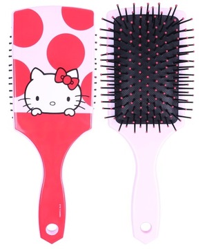 Różowo-czerwona szczotka do włosów Hello Kitty