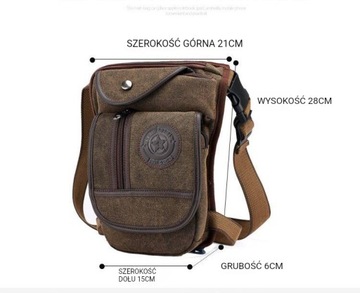 Мужская холщовая сумка для выживания/мотоцикла на бедре