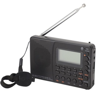 Радиоприемник K-603 FM/AM/SW Многофункциональный, портативный,
