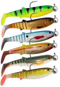 CANNIBAL Savage Gear zestaw 12,5cm 6SZT zbrojone