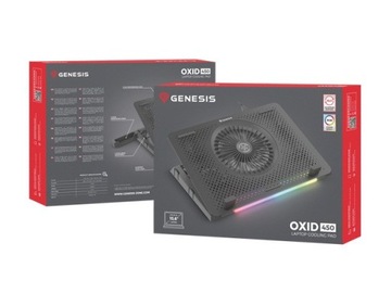 Охлаждающая подставка для ноутбука Oxid 450 RGB с диагональю 15,6 дюйма