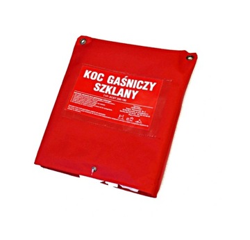 Koc Gaśniczy Certyfikowany 180x120cm ECST 100 + Pokrowiec