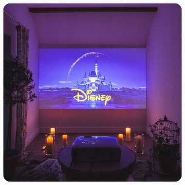 ПРОЕКТОР FULLHD МУЛЬТИМЕДИЙНЫЙ СМАРТ ТВ ПОРТАТИВНЫЙ USB HDMI MICROSD