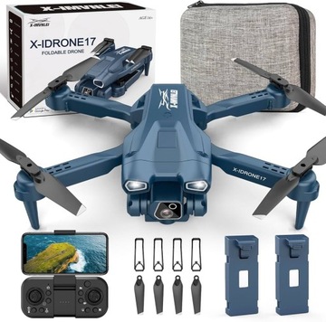 X-IDRONE17 Dron z Kamerą 1080P obrót 360° WiFi 2 akumulatory