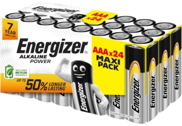 24x Bateria ENERGIZER Alkaline Power LR03 AAA R3 E92 1,5V