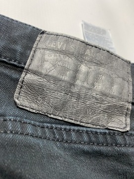 Levi's 511 STRAUSS LEVIS oryginalne Spodnie CZARNE Jeansy W 36 L 32