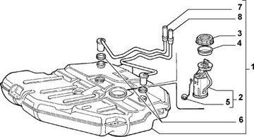 ALFA ROMEO 166 2.0 2.5 3.0 TS ČERPADLO PUMPIČKA BAKU PALIVA 60670832 0580313020