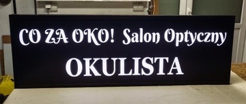 100x33 kaseton Baner Salon Fryzjerski podświetlany LED tablica reklamowa