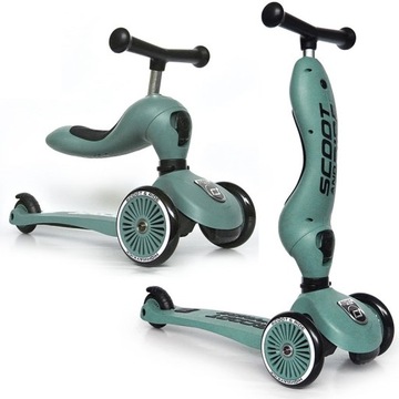 КОМПЛЕКТ СКУТЕРА SCOOTANDRIDE Forest 2 в 1 + ШЛЕМ со светодиодом XXS для S 1+