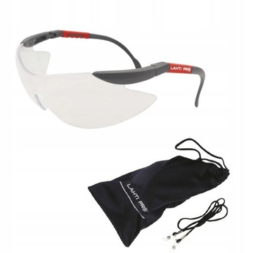 ПРОЗРАЧНЫЕ ЗАЩИТНЫЕ ОЧКИ + ЧЕХОЛ F1 LAHTIPRO