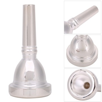 Универсальный мундштук 12c с серебряным покрытием для музыкального инструмента переменного тока альт-тромбона