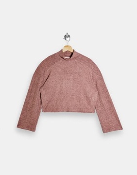 TOPSHOP SWETER DAMSKI KLASYCZNY RÓŻOWY 40-42 1RSJ