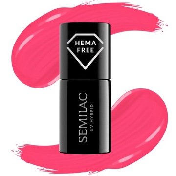 SEMILAC 435 Friendly Magenta Lakier Hybrydowy 7ml