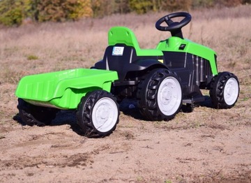 АККУМУЛЯТОРНЫЙ ТРАКТОР С ПРИЦЕПОМ/TR1908T, ЗЕЛЕНЫЙ