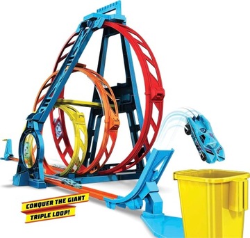 Hot Wheels Potrójna pętla zestaw XXL