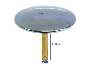 Пробка для ванны для стандартного автоматического сифона для ванны WIRQUIN